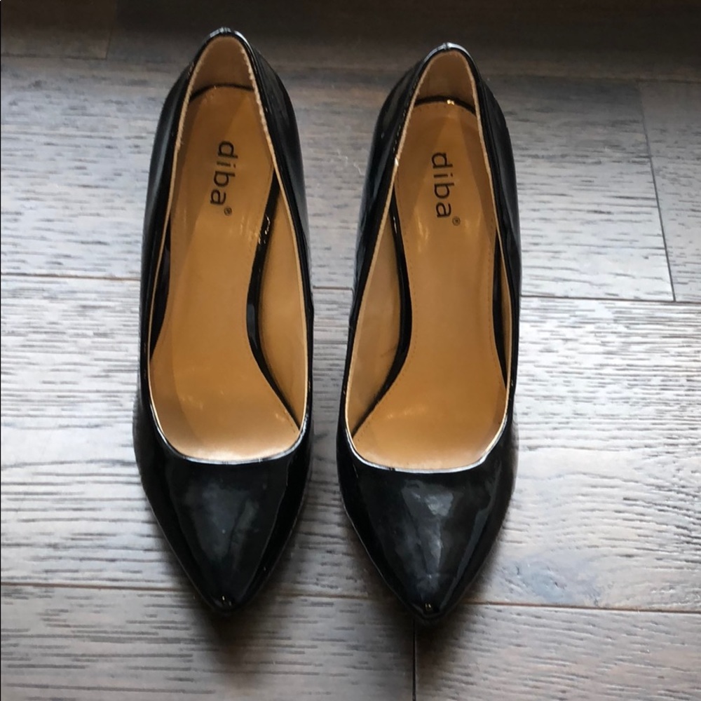 Diba Black Patent Pumps